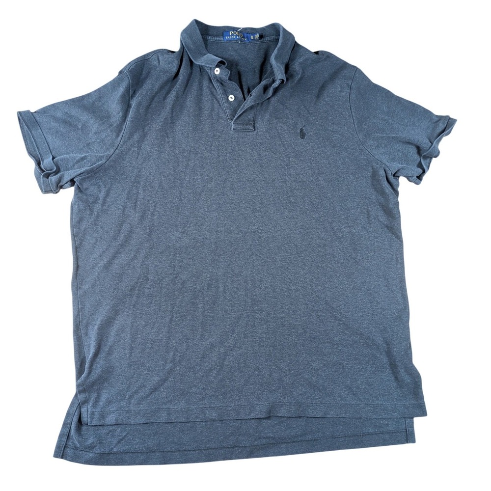 Polo Ralph‎ Lauren Men's XL Gray Polo Shirt Short Sleeve Cotton Pony Logo